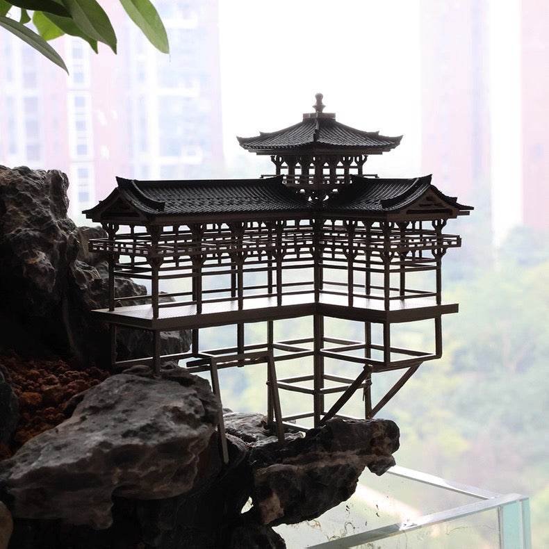 Micro Landscaping Chinese Architecture Design Temple 6