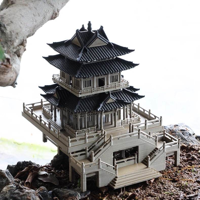 Micro Landscaping Chinese Architecture Design Temple 4