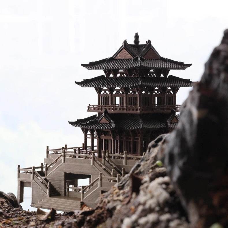 Micro Landscaping Chinese Architecture Design Temple 4