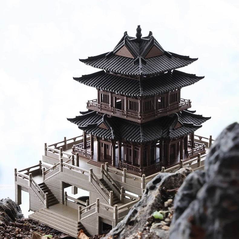 Micro Landscaping Chinese Architecture Design Temple 4