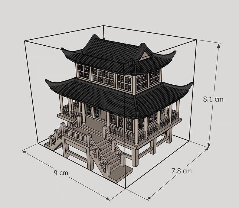 Micro Landscaping Chinese Architecture Design Temple 7