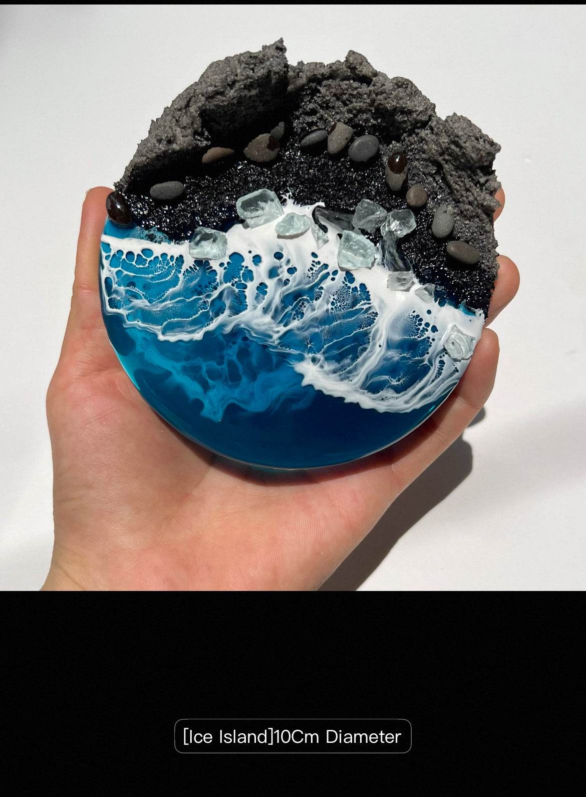 Terrarium Ice Island Scape Diameter 12cm - 30cm