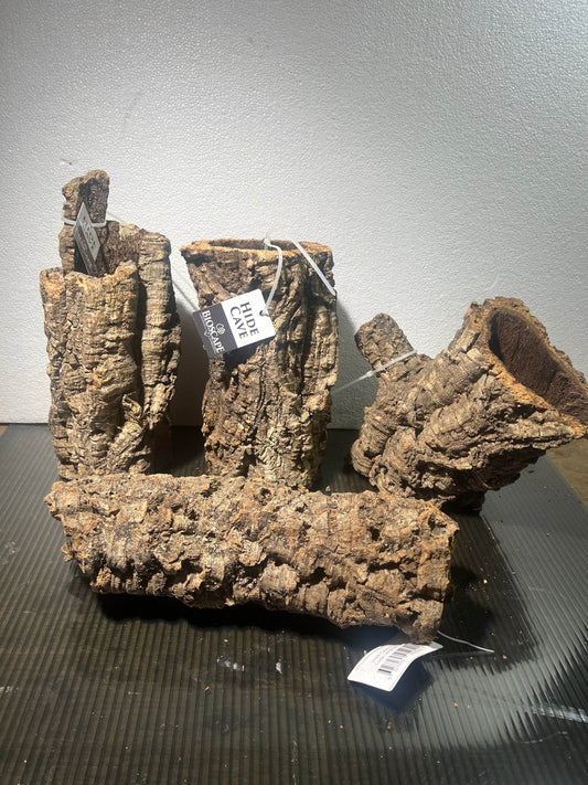 Cork bark hollow log 20-25cm