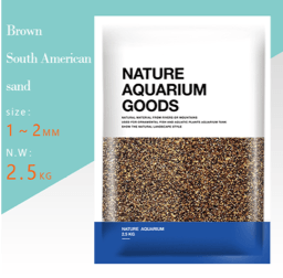 Aquarium gravel - Brown South American sand 1-2mm (2.5kg)