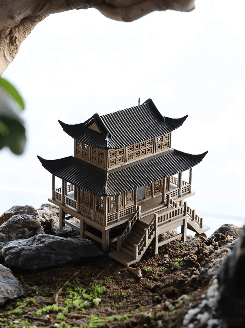 Micro Landscaping Chinese Architecture Design Temple 7