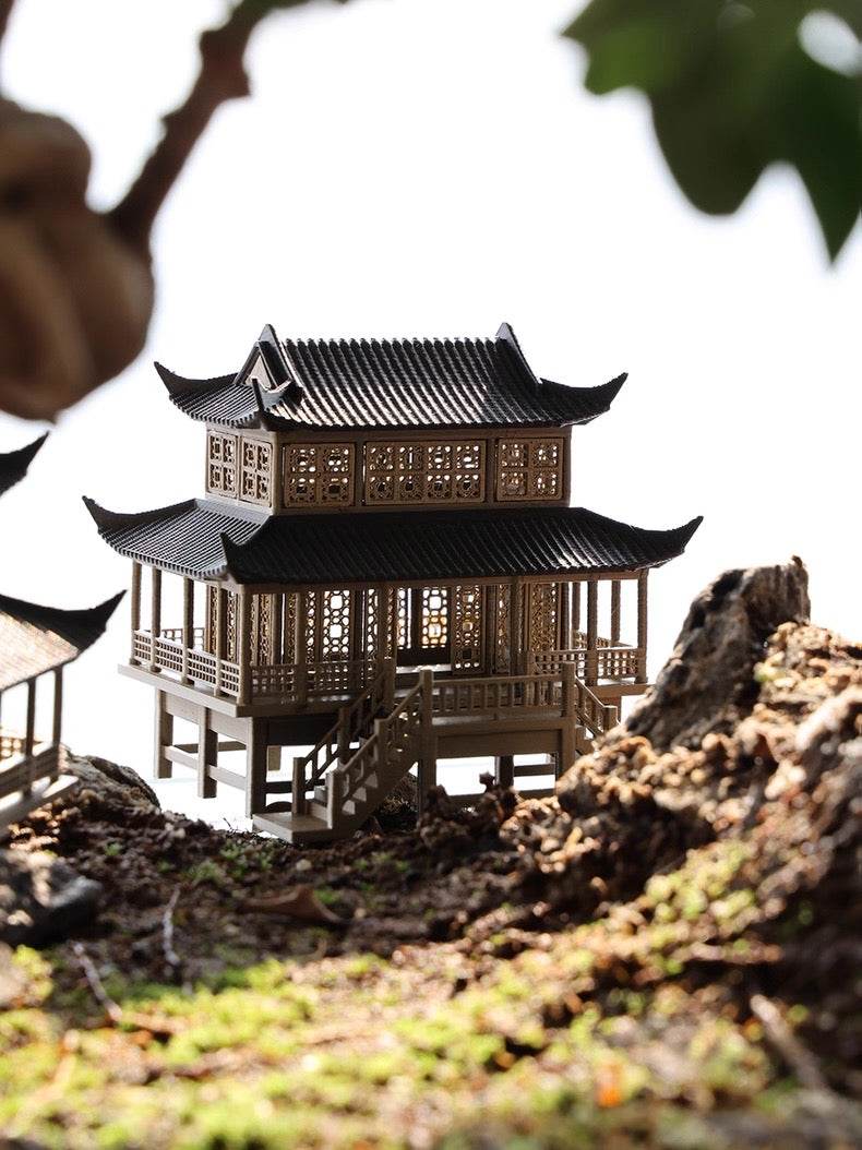 Micro Landscaping Chinese Architecture Design Temple 7
