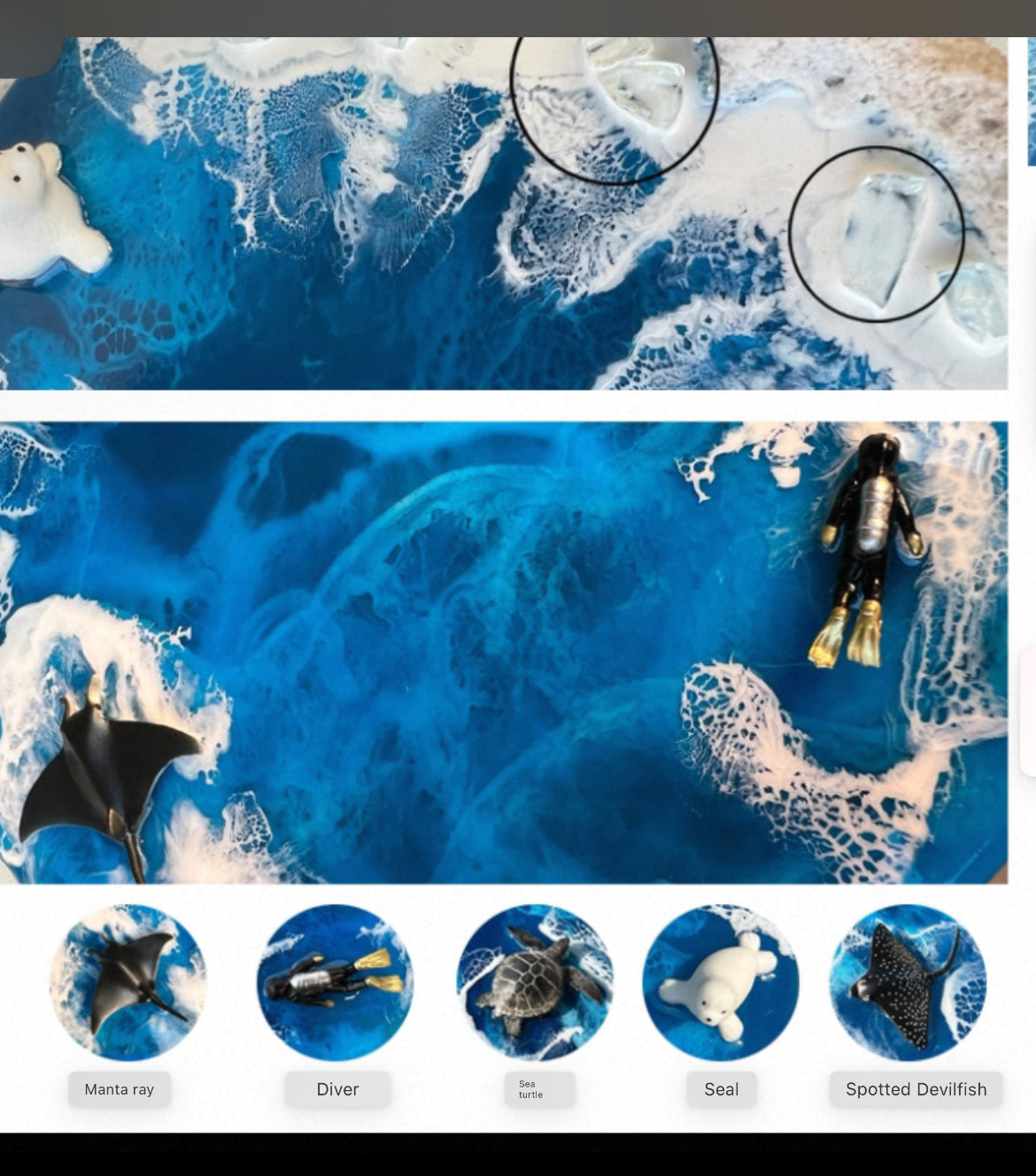 Terrarium Ice Island Scape Diameter 12cm - 30cm