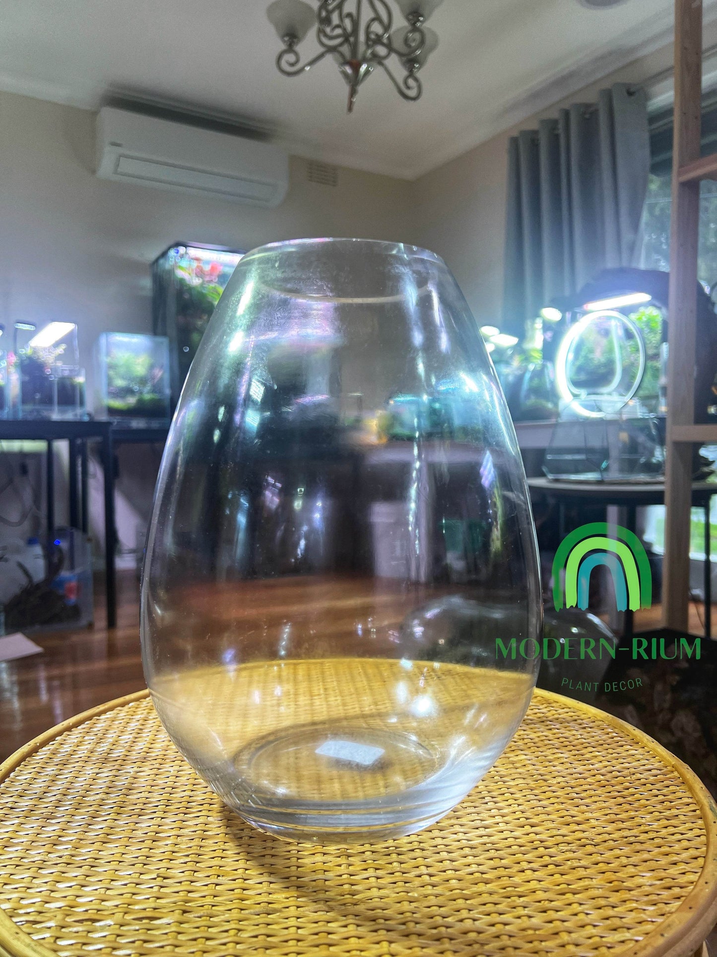 DIY Terrarium Kit 28x19cm Large Teardrop Terrarium Jar with Lid