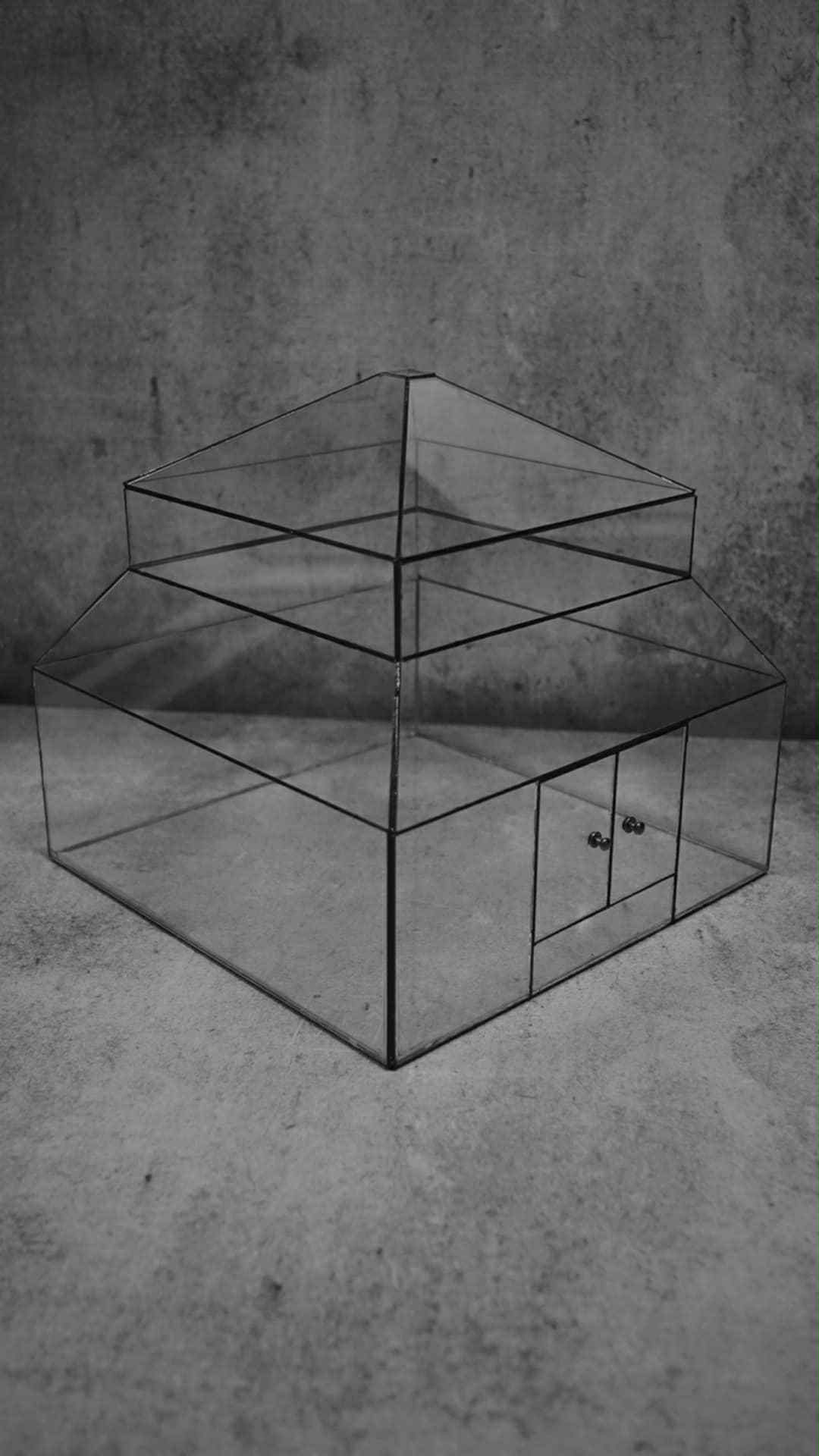 DIY Terrarium Kit 30x30x30 cm Glass Pavilion
