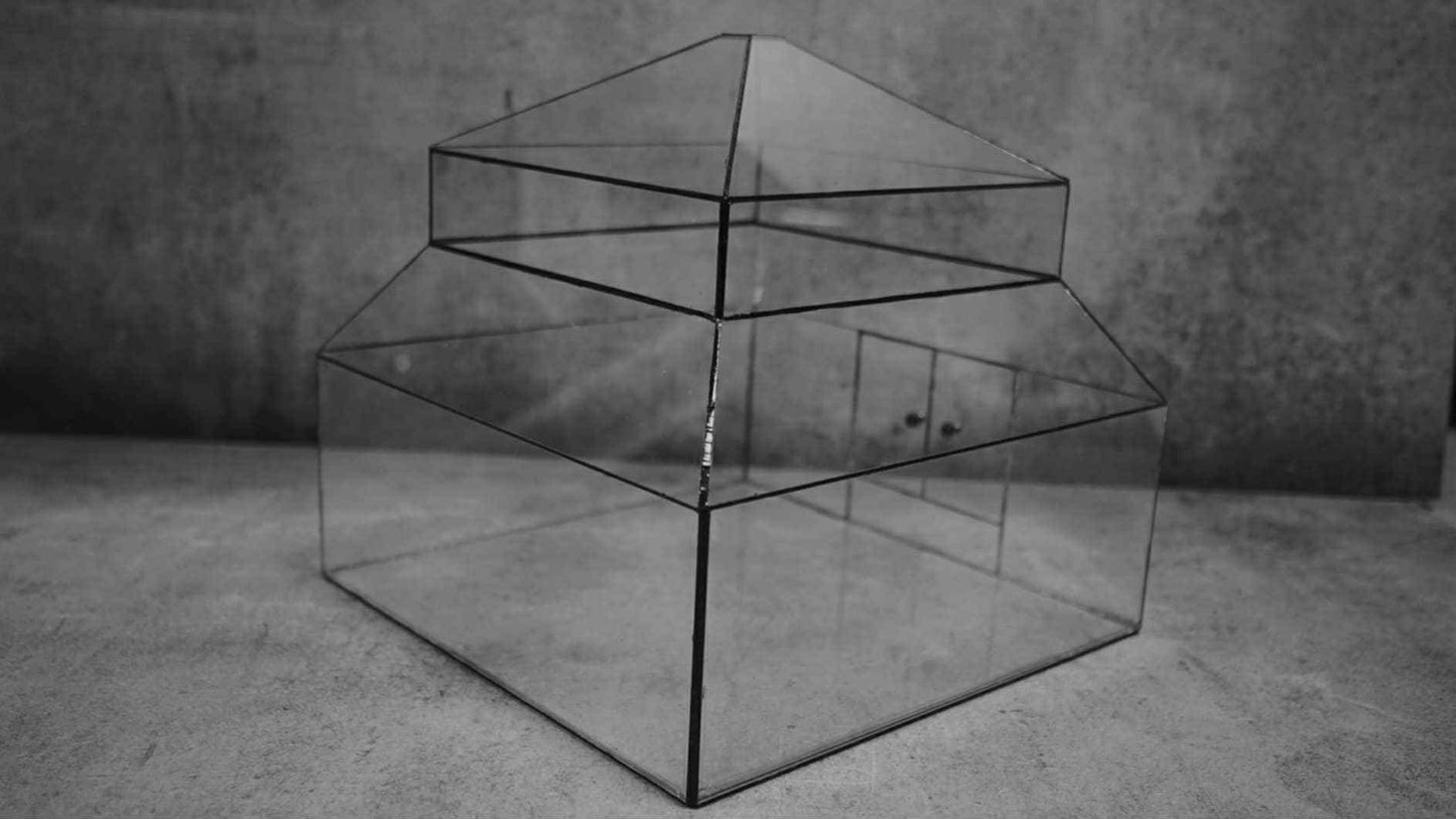DIY Terrarium Kit 30x30x30 cm Glass Pavilion