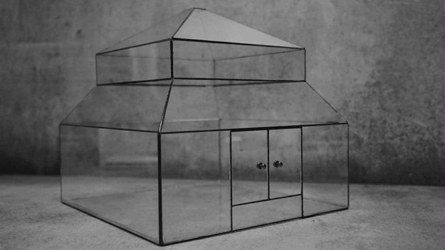 DIY Terrarium Kit 30x30x30 cm Glass Pavilion