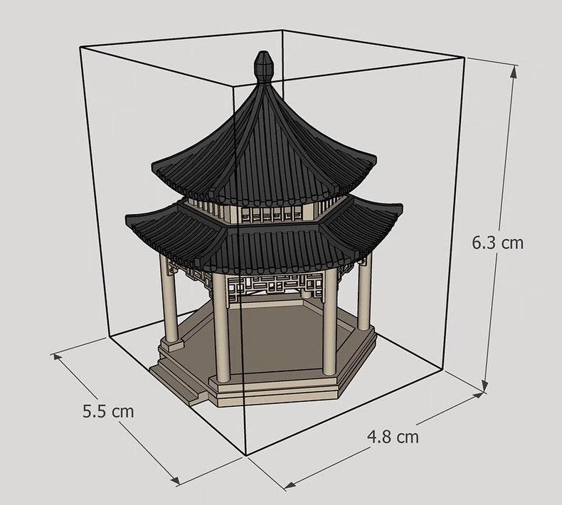 Micro Landscaping Ornament - Chinese Temple Pavilion 3