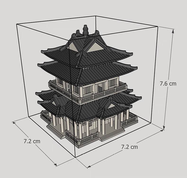 Micro Landscaping Chinese Architecture Design Temple 4