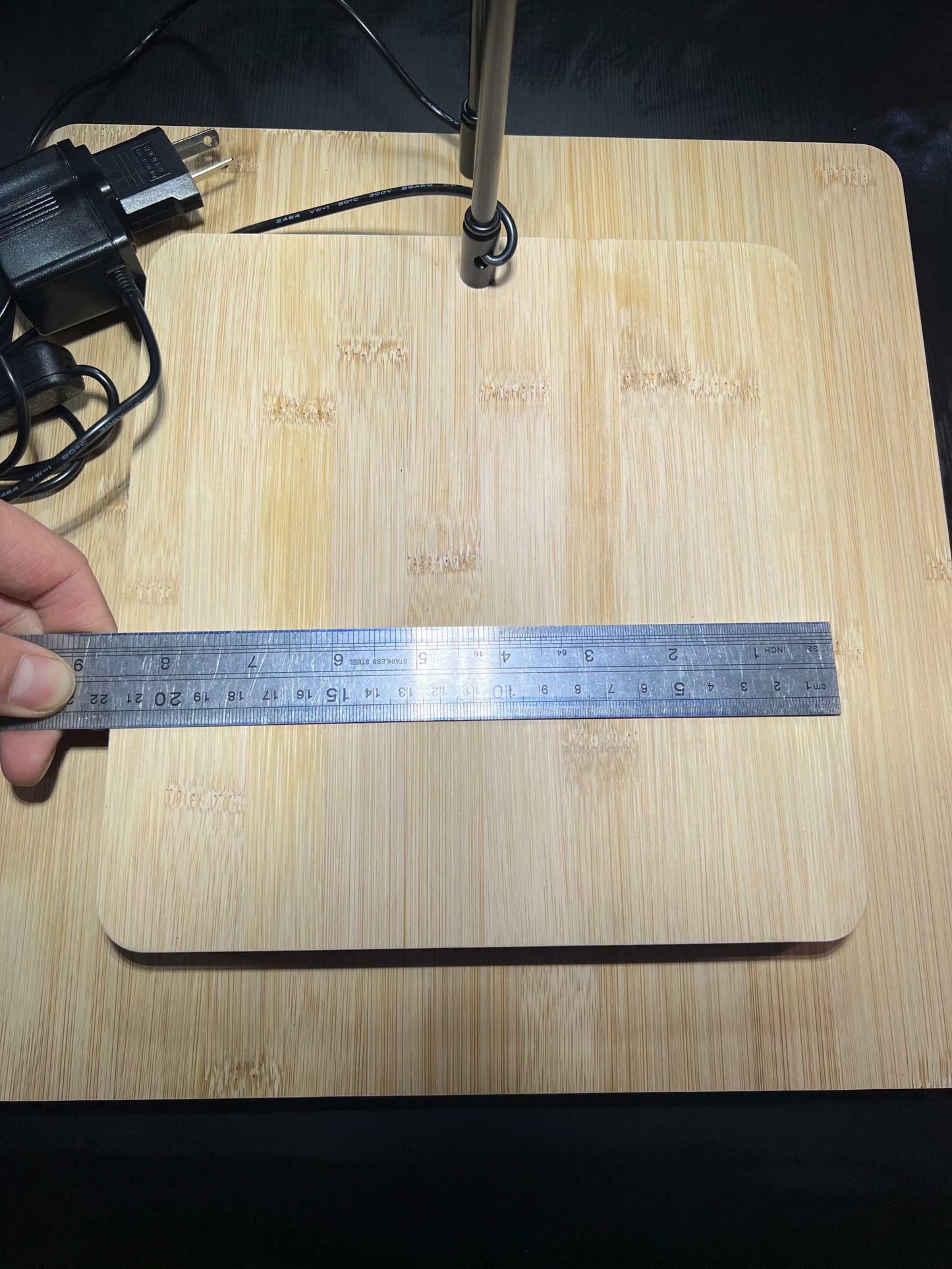 Terrarium LED Grow Light 38cm hight 5WMedium Wooden Base with Light for Terrarium LED Grow Light 38cm hight