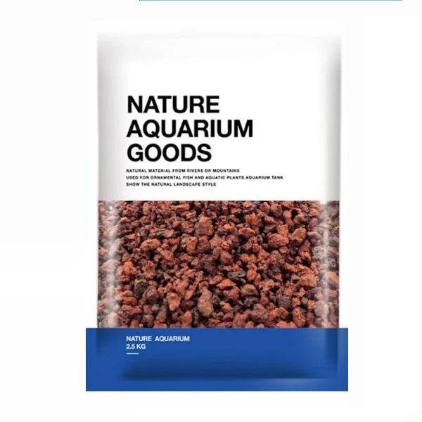 Aquarium gravel - Volcanic stone black 5-8mm (2.5KG)