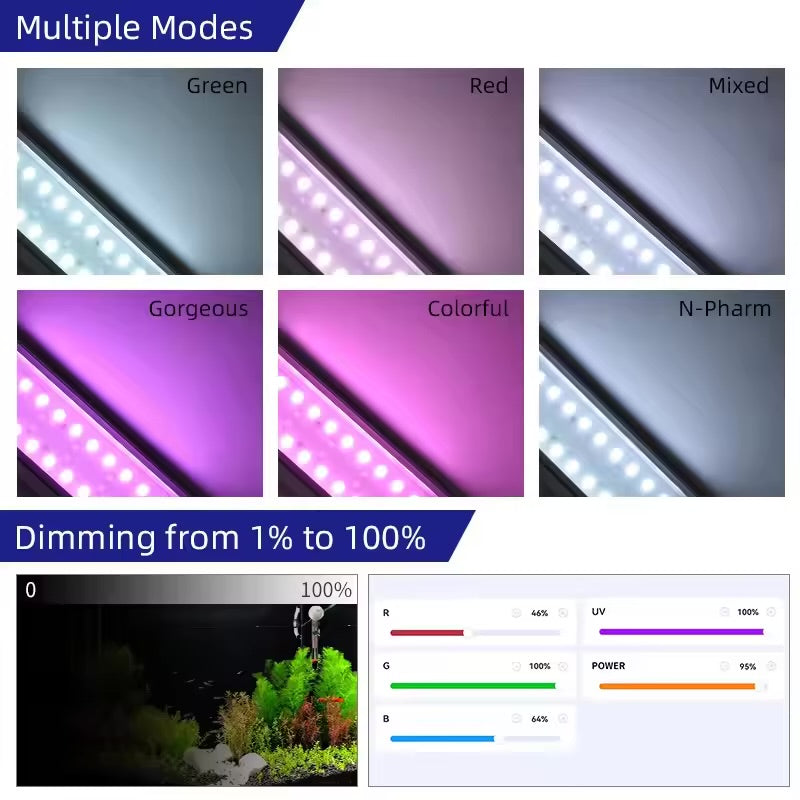 Week Aqua M Series Pro D RGB-UV B3.0 App controlled (Black Edition)